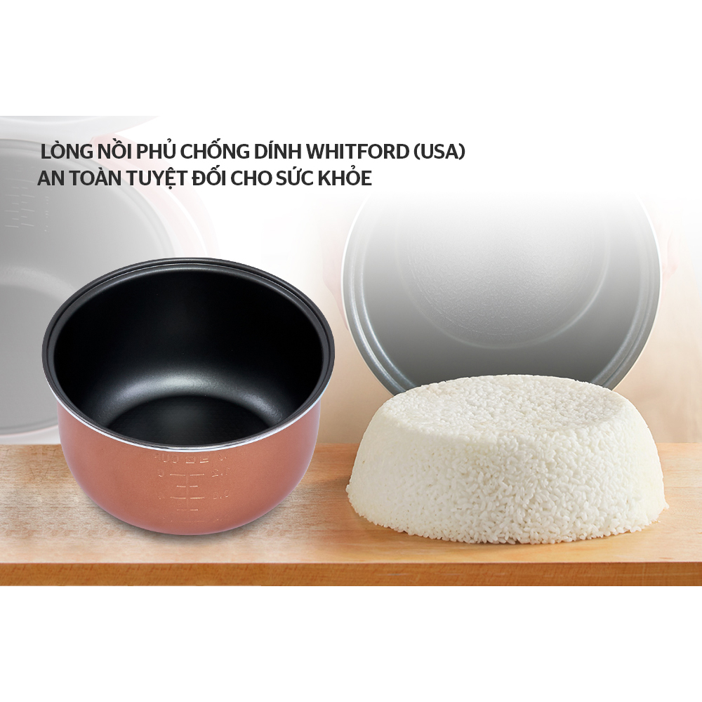 NỒI CƠM ĐIỆN 1.2L HAPPY TIME HTD8522G - Hàng Chính Hãng