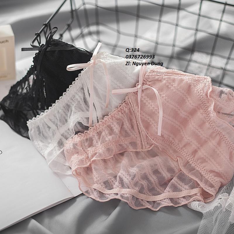 Quần Lót Nữ Cotton Phủ Ren Hoa Xuất Đông Âu . Hàng Săn SALE.