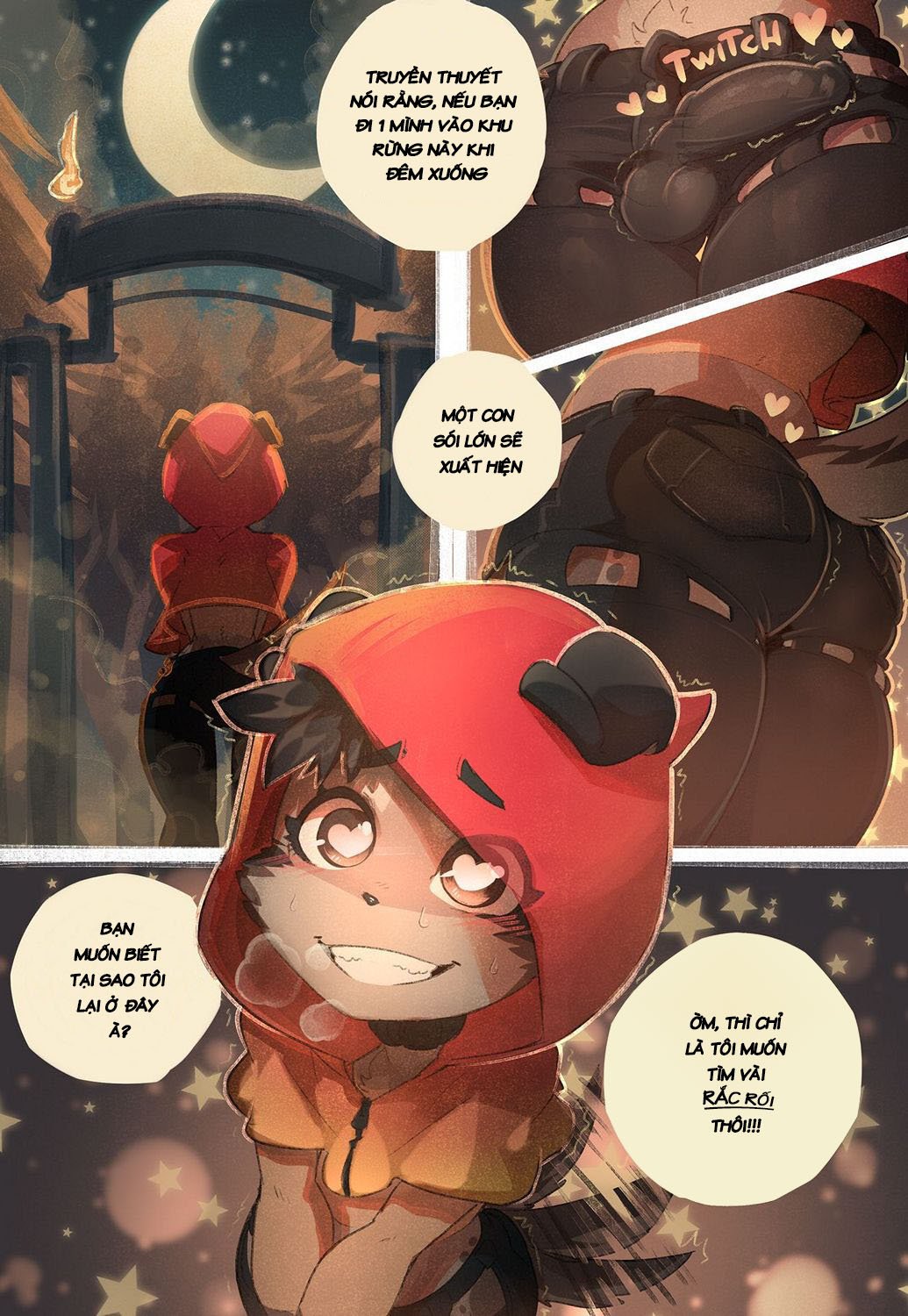 chó sói quàng khăn đỏ One shot 2