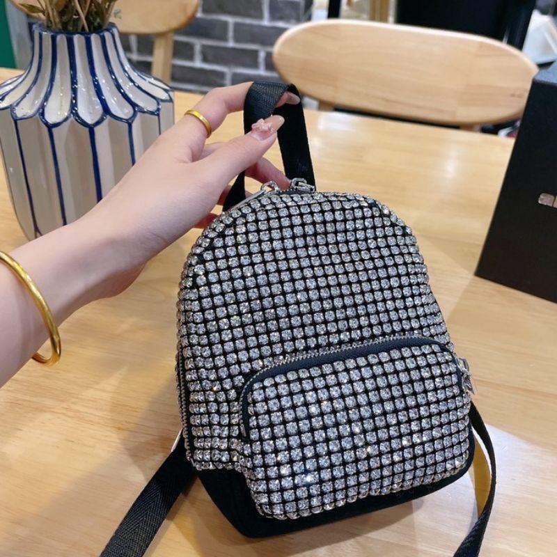 Balo đính đá wang full hộp MP KEN thời trang giá rẻ cute dễ thương dáng xinh đi học đi chơi cá tính