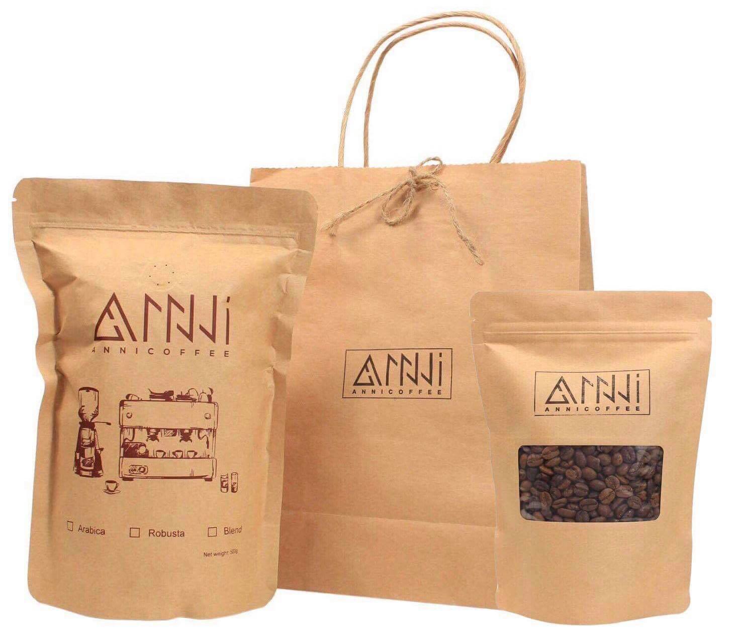 Cà phê máy Anni Coffee ! 100% nguyên chất từ arabica &amp; robusta | Đạt chứng nhận FDA Hoa Kỳ và Non-GMO không biến đổi gen | Anni Coffee Medium Roast Coffee - Beans/Blend 100% authentic Vietnamese Coffee