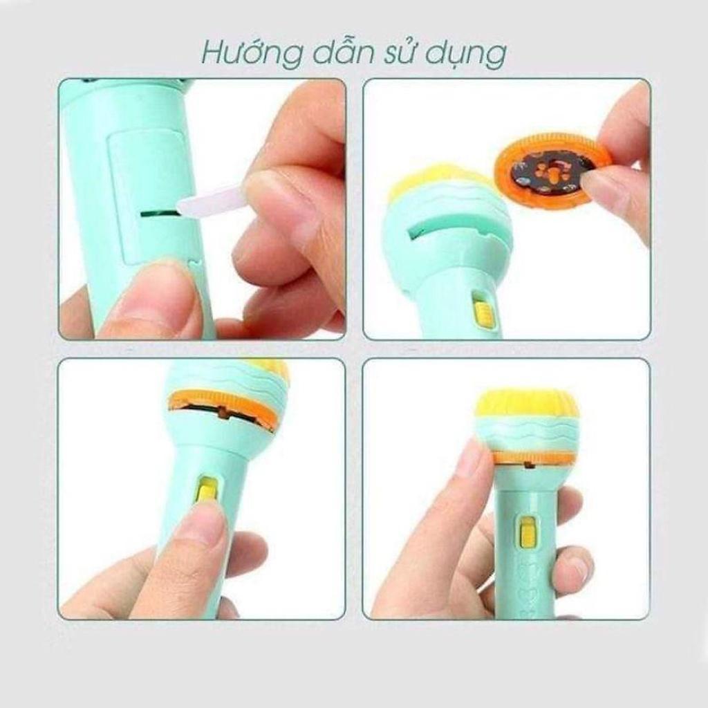 Đèn pin chiếu hình full bộ 80 hình cho bé thoả thích khám phá Đồ Chơi