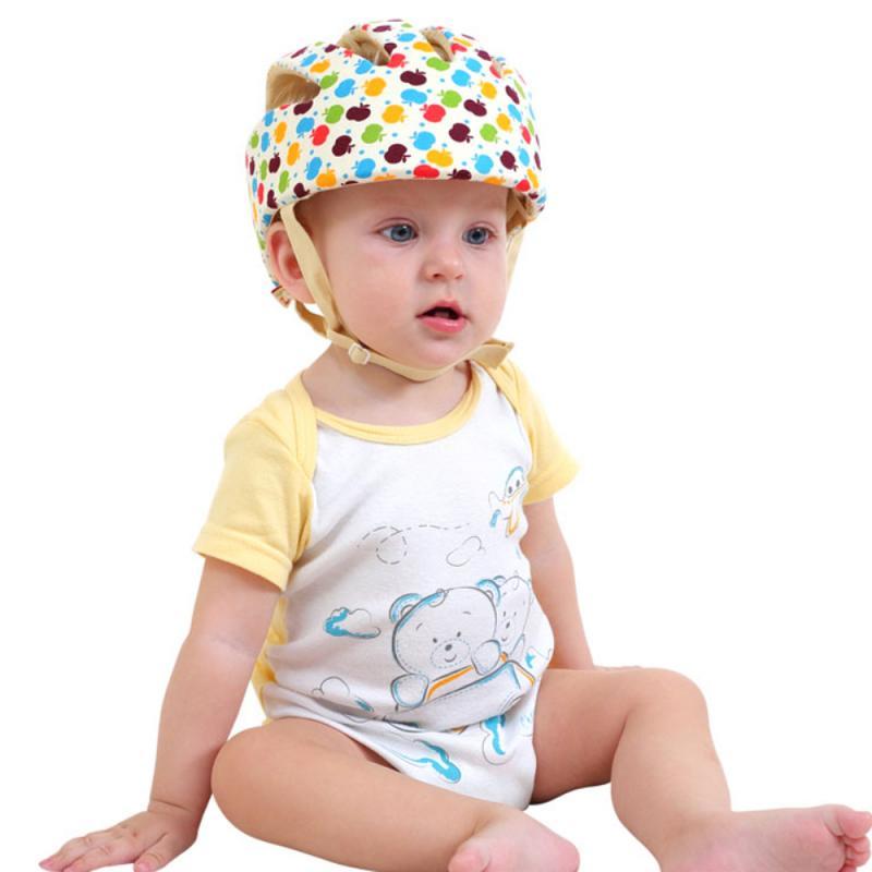 Mũ Đội Đầu An Toàn Cho Bé Tập Đi Cho Trẻ Sơ Sinh Tai Nạn Mũ Bảo Hiểm Cotton Trẻ Em Đầu Mũ Dành Cho Đi Tập Bò Chống Rơi Bộ Đội Bị Dây mũ Lưỡi Trai