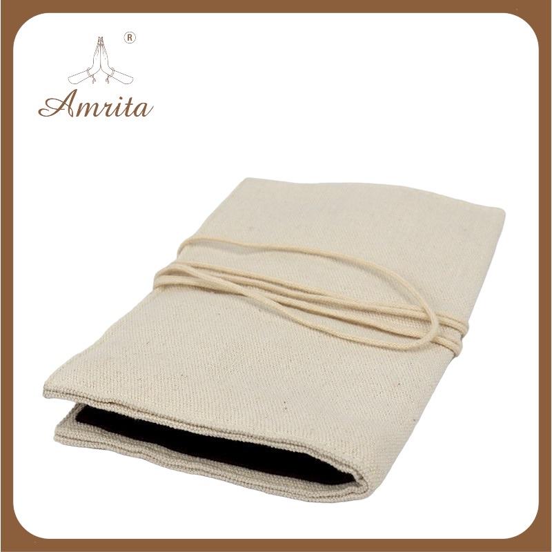 Túi vải đựng dụng cụ đốt trầm hương bằng đồng cao cấp - dụng cụ xông trầm hương - thác khói trầm hương - Amrita