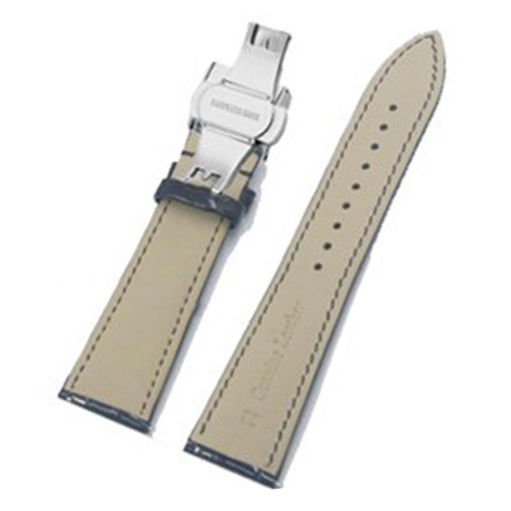 Watch Band Deployment Buckle Leather Padded Replacement Strap