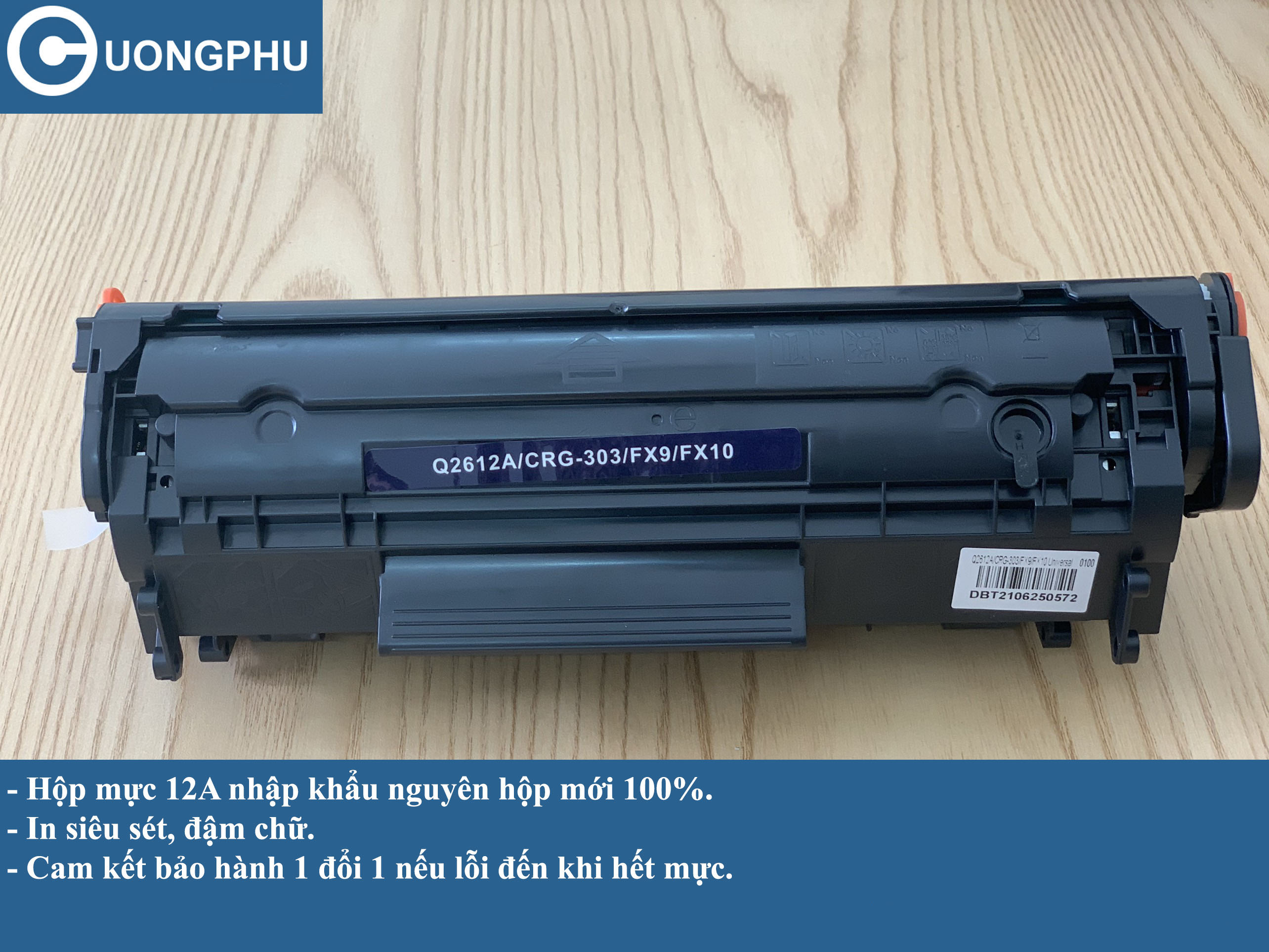 Hộp mực máy in Canon LBP 2900 ( Mới 100%- siêu nét đậm) , Cartridge 12a