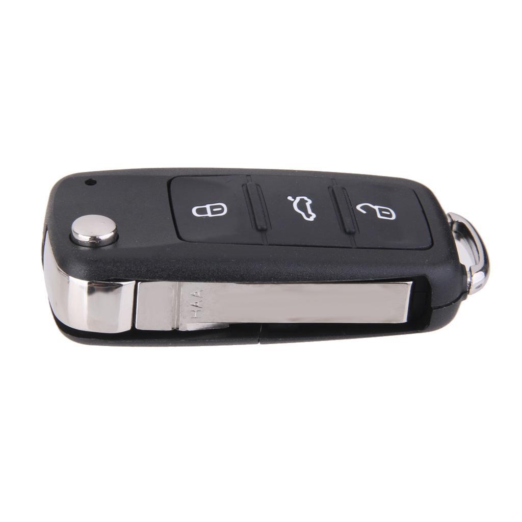 Car Entry Remote 3 Button Key Fob Case Shell For  GOLF MK6