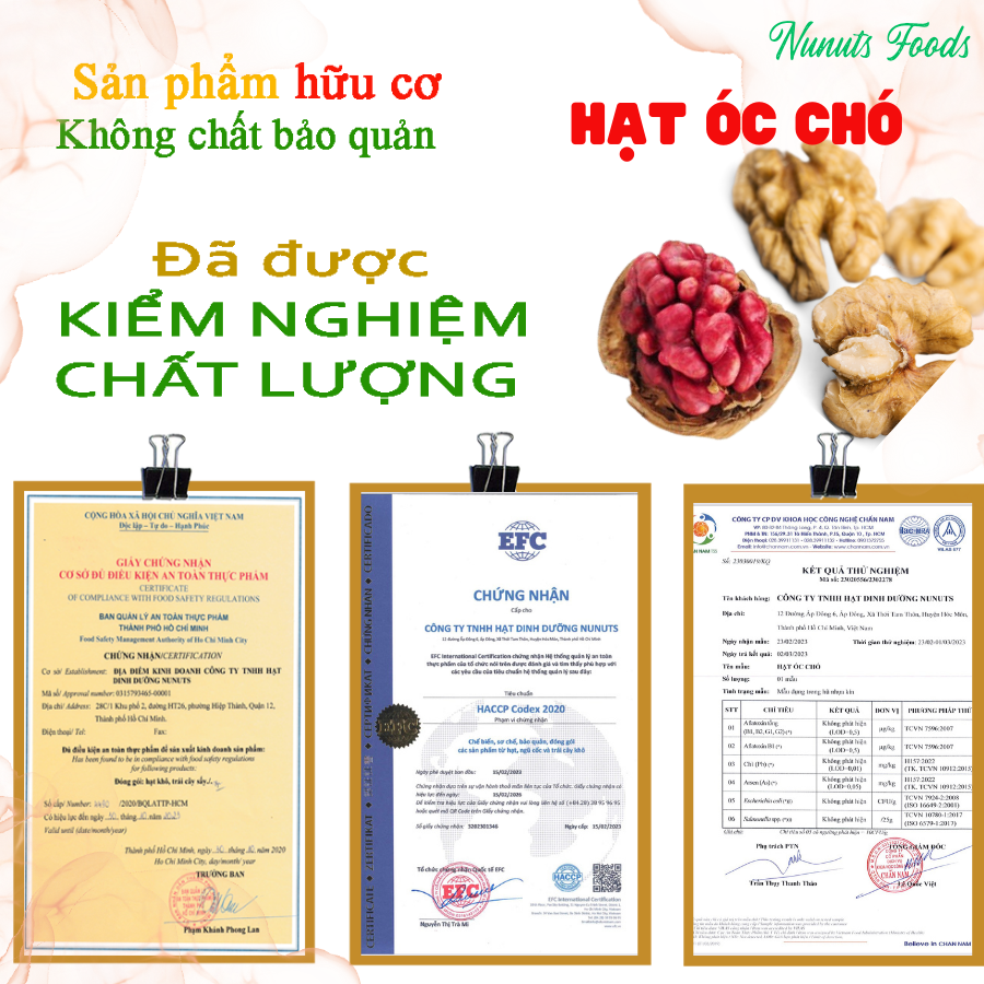 Mix hạt dinh dưỡng gồm 2 loại óc chó đã tách vỏ Mỹ có loại làm sữa, sấy giòn và nướng mật ong Nunuts