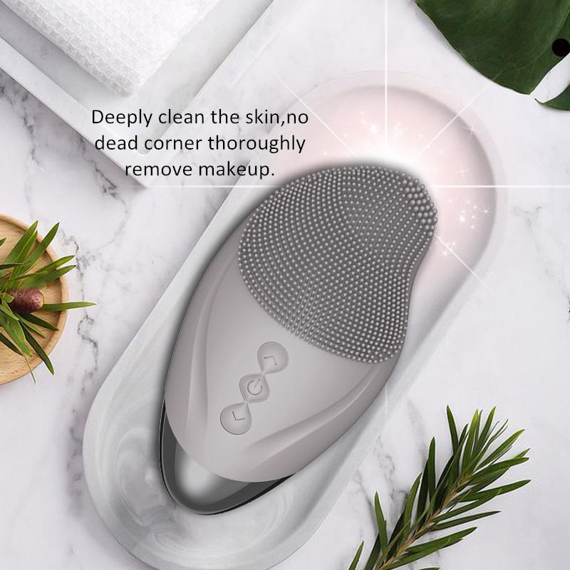 Máy Mát Xa Rửa Mặt Rửa Mặt Silicone Bàn Chải Mắt Dụng Cụ Massage Mặt Bụi Làm Sạch Sâu Lỗ Chân Lông Da Chăm Sóc Sức Khỏe Thiết Bị Sạc