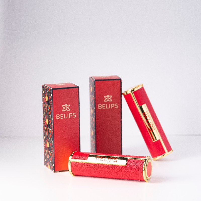 Bộ đôi son thỏi Belips Sexy Lipstick 11 Scarlet Red + son kem lì Belips City At Night C01 Muse Orange