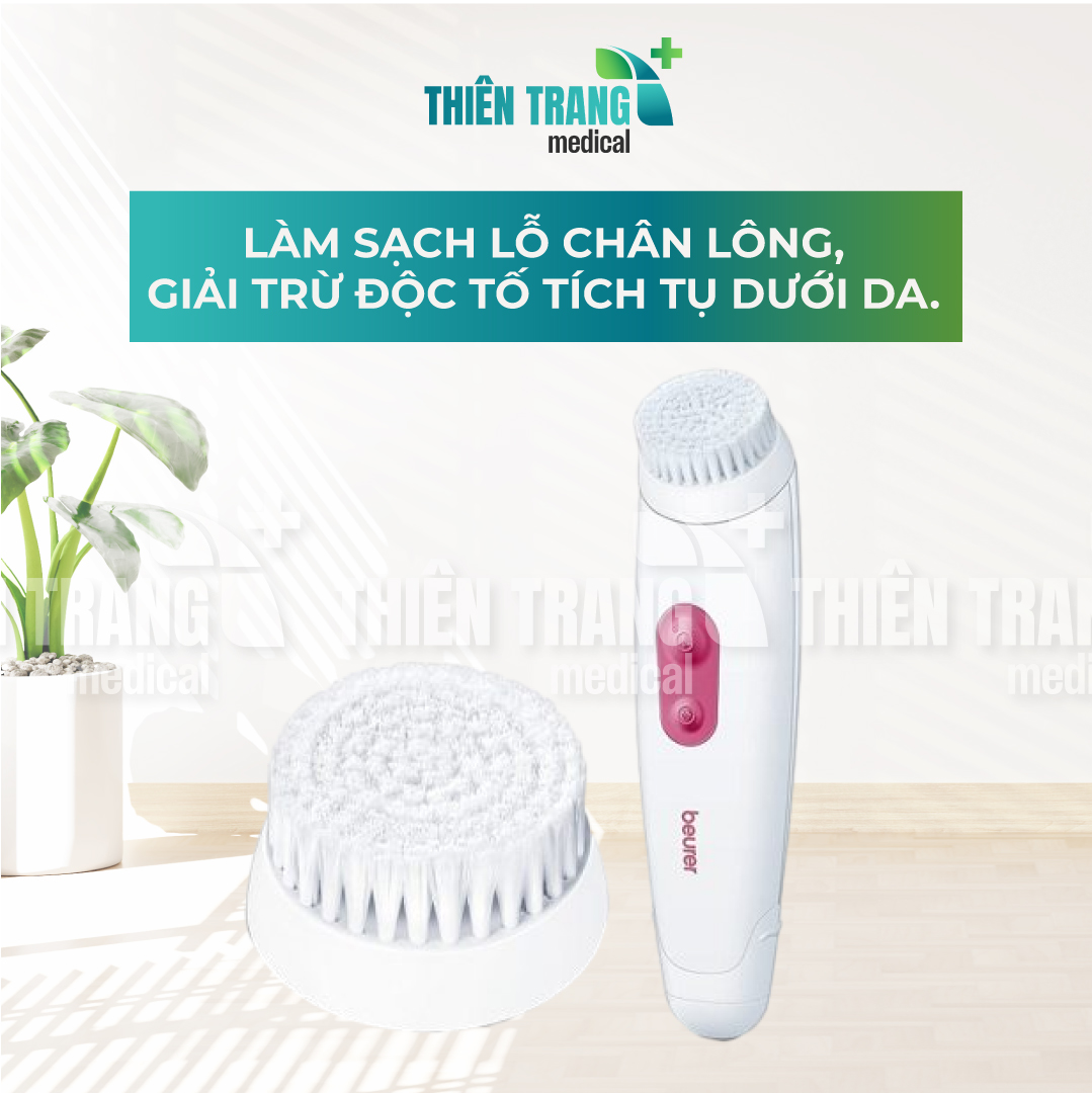 Máy rửa mặt đầu bàn chải tẩy sạch tế bào chết FC48