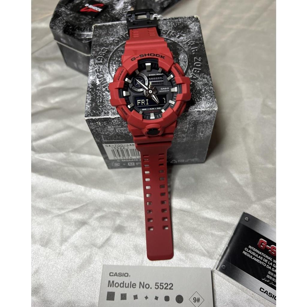 Đồng Hồ Nam Dây Nhựa Casio G-Shock GA-700-4ADR  | GA-700-4A