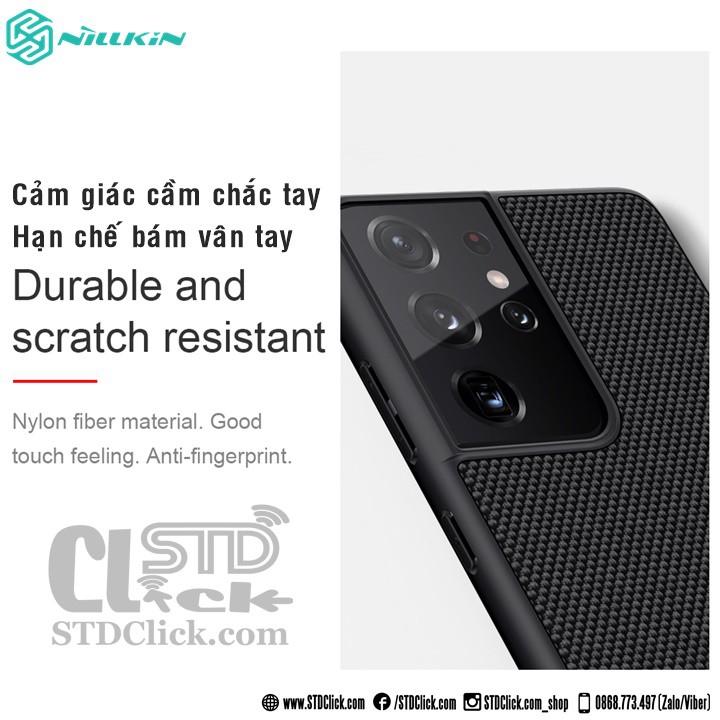ỐP LƯNG DÀNH CHO ĐIỆN THOẠI SAMSUNG GALAXY S21 ULTRA 5G NILLKIN TEXTURED NYLON FIBER