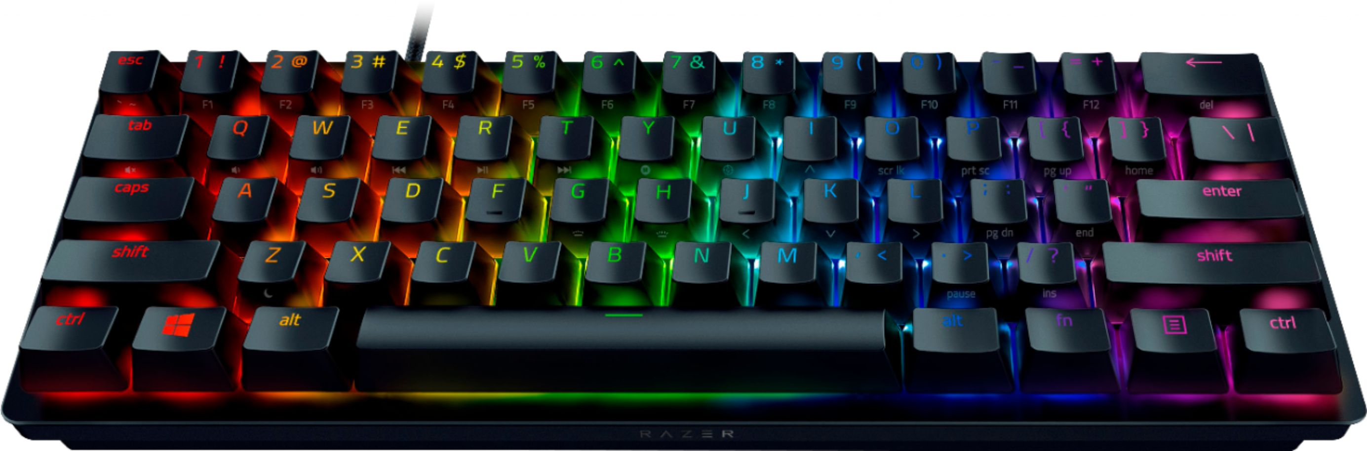 Bàn Phím Cơ Razer Huntsman Mini ( Clicky Purple Optical Switch) (RZ03-03390300-R3M1) - Hàng Chính Hãng