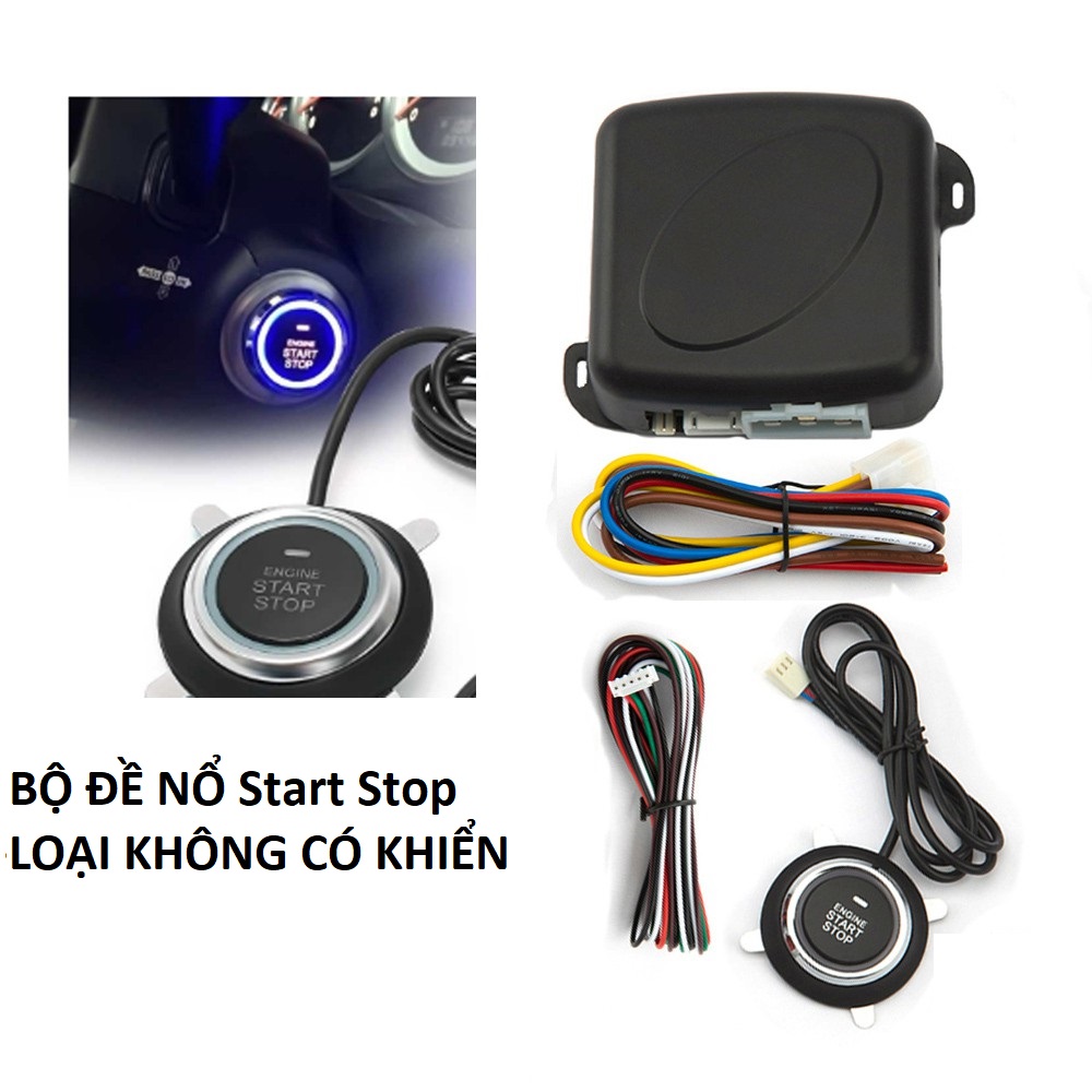 Nút đề nổ 1 chạm thông minh (Smart Start/Stop System) Bộ khởi động xe ô tô có 2 remote mẫu mới chính hãng loại tốt , đồ chơi xe hơi