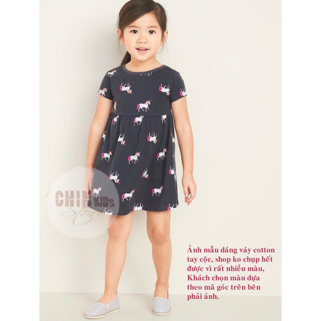 Váy bé gái cotton VNXK họa tiết xinh xắn chất vải siêu xịn