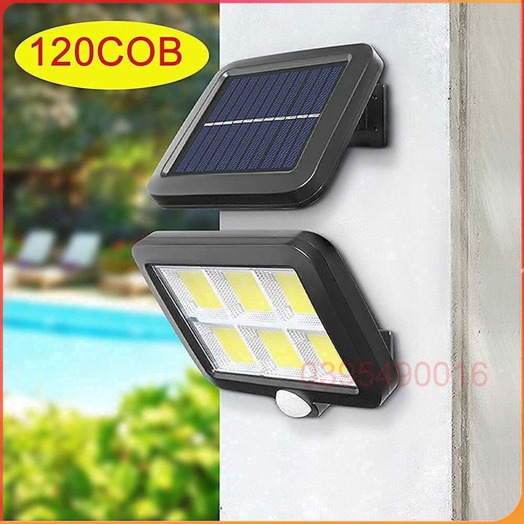 Đèn năng lượng mặt trời solar light mini Cao Cấp F120 COB Đèn Led có điều khiển cảm biến hồng ngoại chuyển động