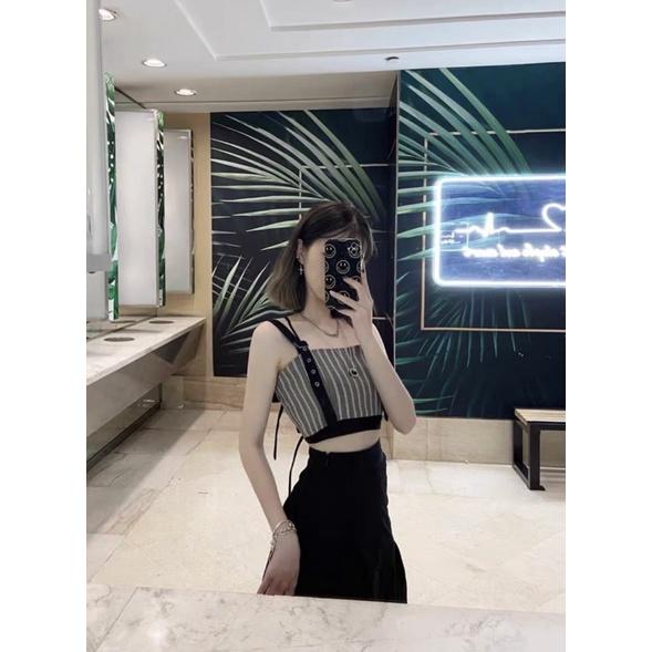 Set Áo 2 Dây Bản To + Chân Váy Kiểu Hottrend Cho Nữ
