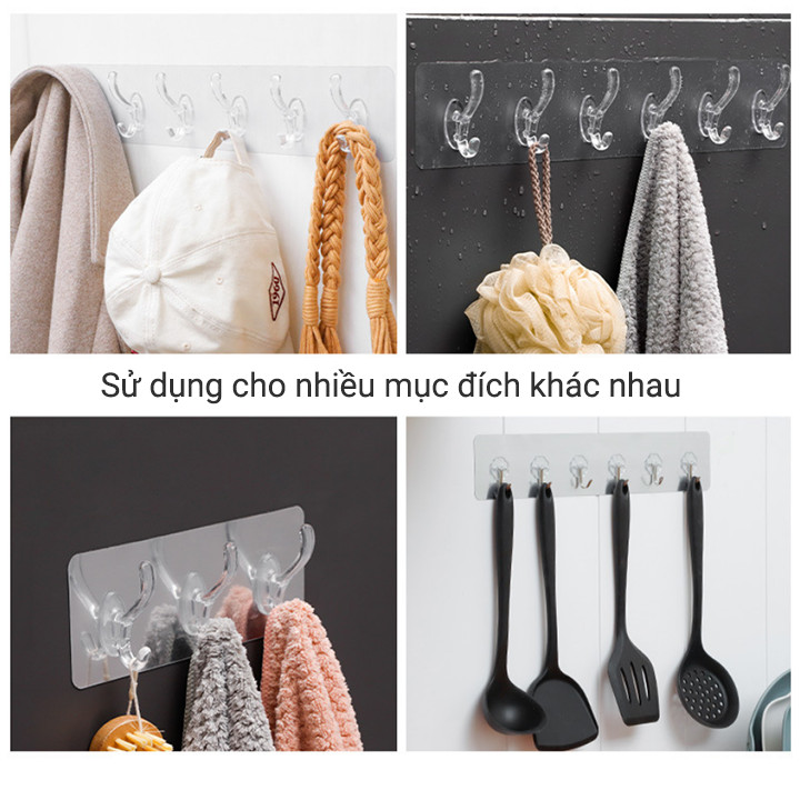 Móc Treo Dán Tường Để Đồ Siêu Dính ( 1 Chiếc)