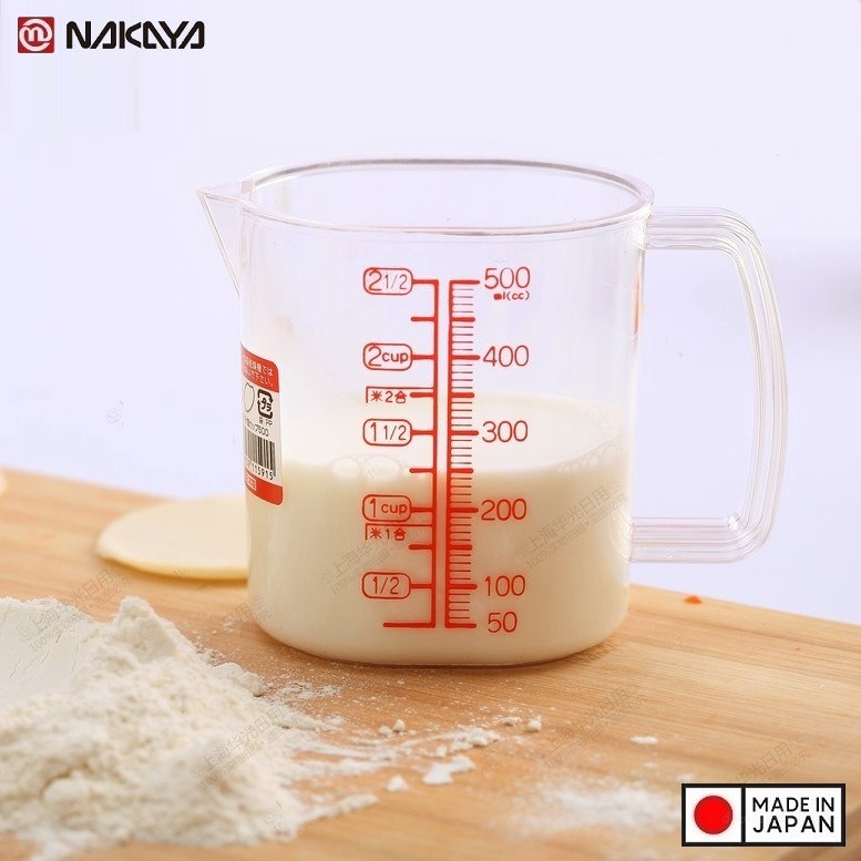 Ca đong chia vạch làm bánh 500ml- Hàng nội địa Nhật
