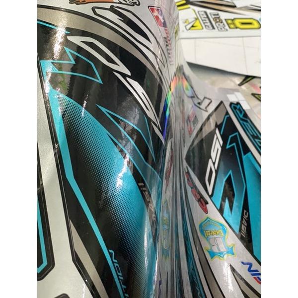 Tem rời exciter 150 Xanh đen Candy