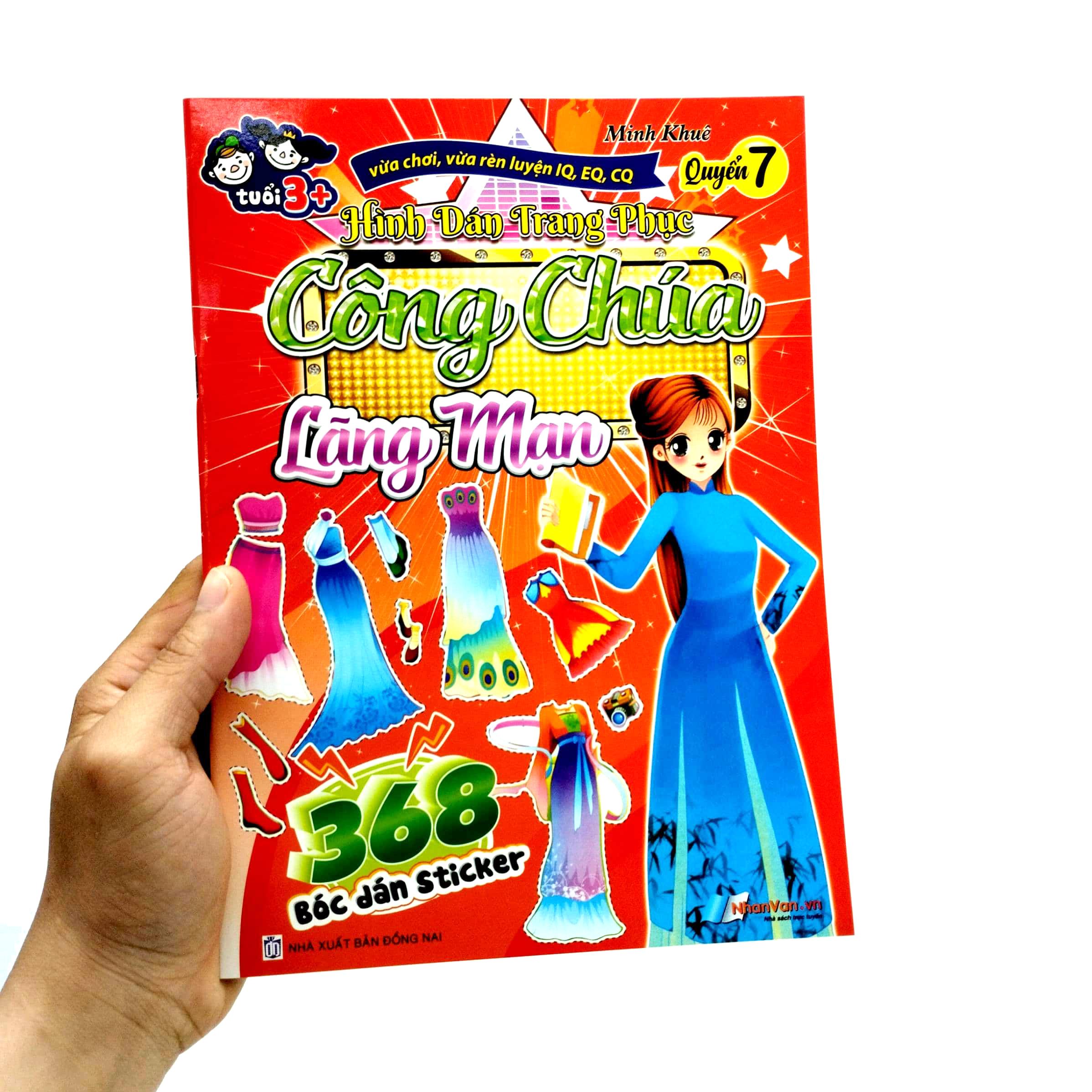 368 Bóc Dán Sticker - Hình Dán Trang Phục Công Chúa - Quyển 7 - Lãng Mạn