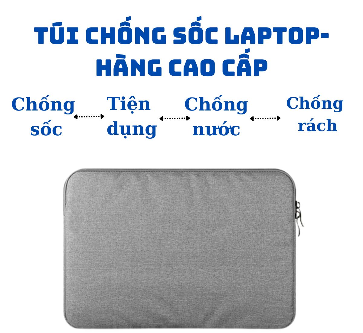 Túi chống sốc Laptop, Túi chống sốc  13 inch, 14 inch, 15 inch, 15.6 inch cao cấp - Bảo vệ chống va chạm, Chống thấm nước