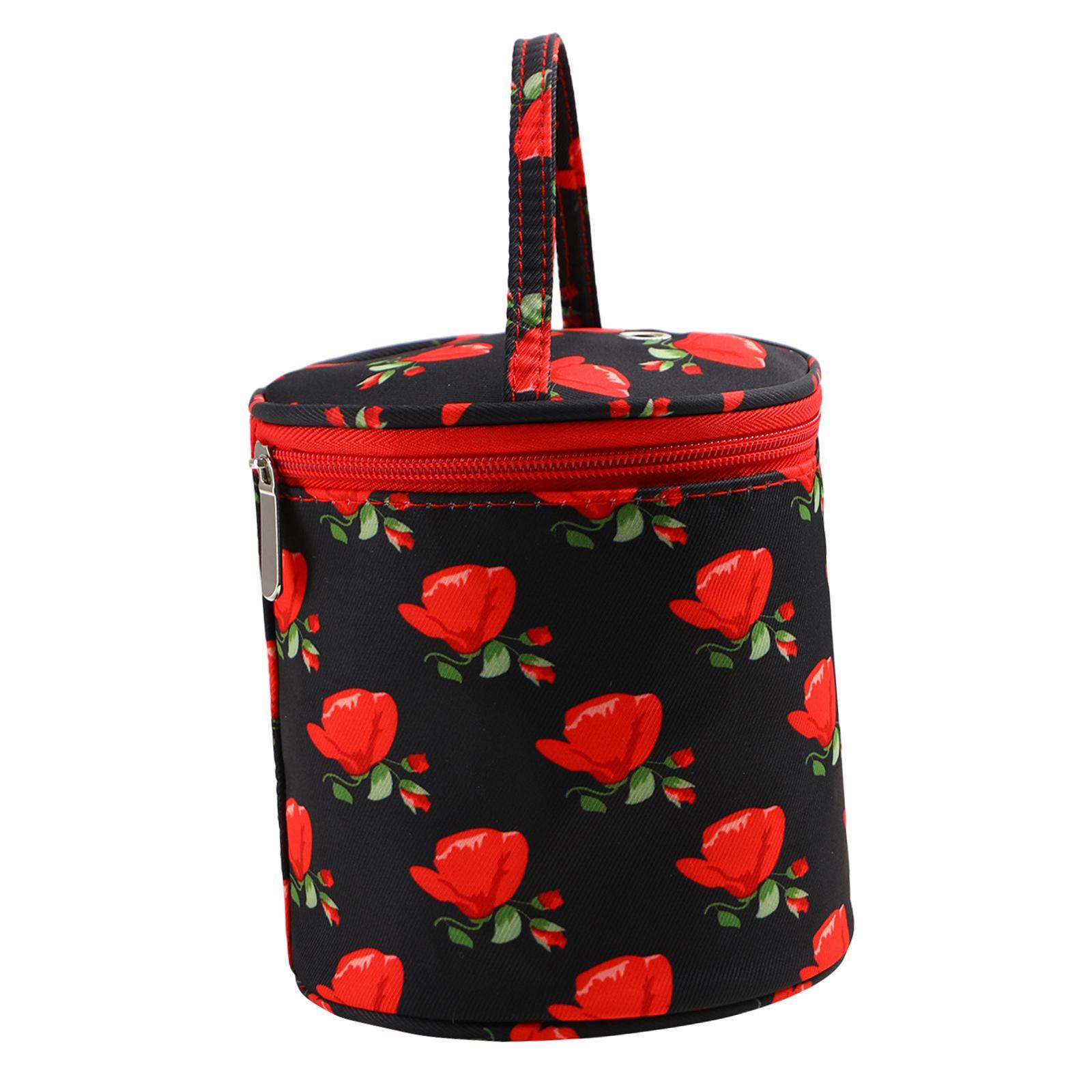 Yarn Case Knitting Bag Zippered Traveling Case Carrying Case Small Organizer
