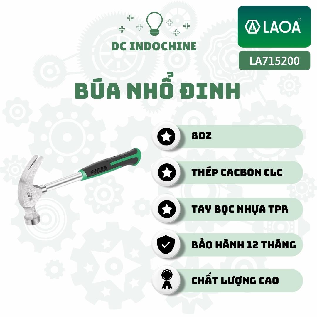 Búa nhổ đinh 80Z LAOA chuyên dụng, thép cacbon cao cấp, hàng chính hãng