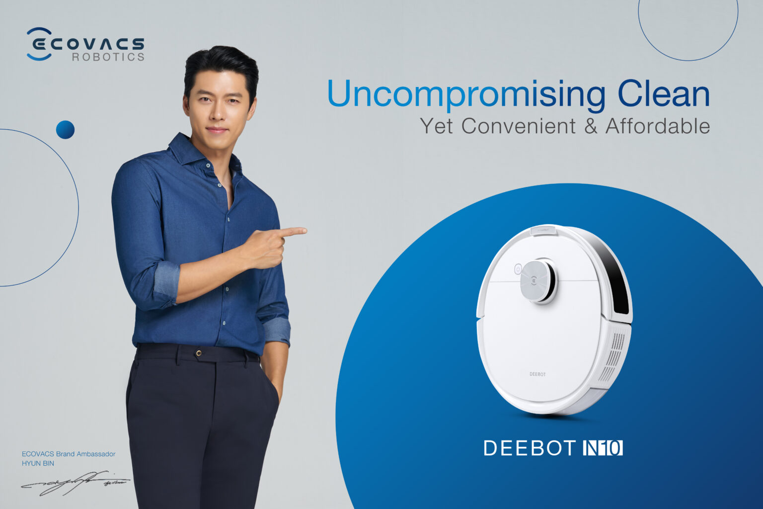 ROBOT HÚT BỤI LAU NHÀ THÔNG MINH ECOVACS DEEBOT N10 – BẢN QUỐC TẾ – BẢO HÀNH 24 THÁNG-HÀNG CHÍNH HÃNG