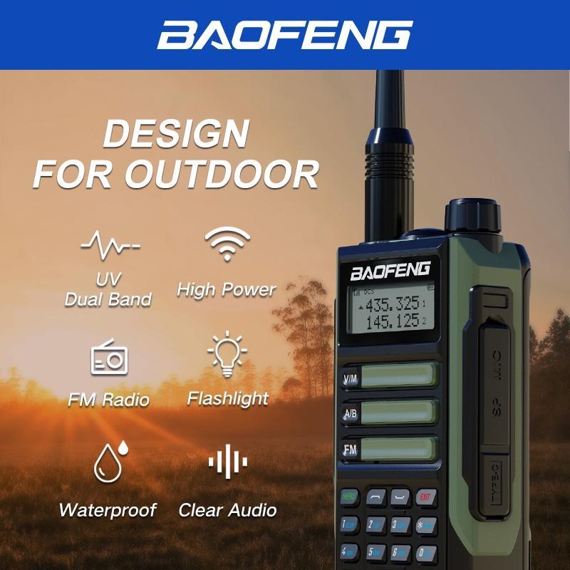 Bộ Đàm Hai Chiều Chống Thấm Nước IP68 2022 Baofeng UV-16R Pro CB Ham 30-50 KM