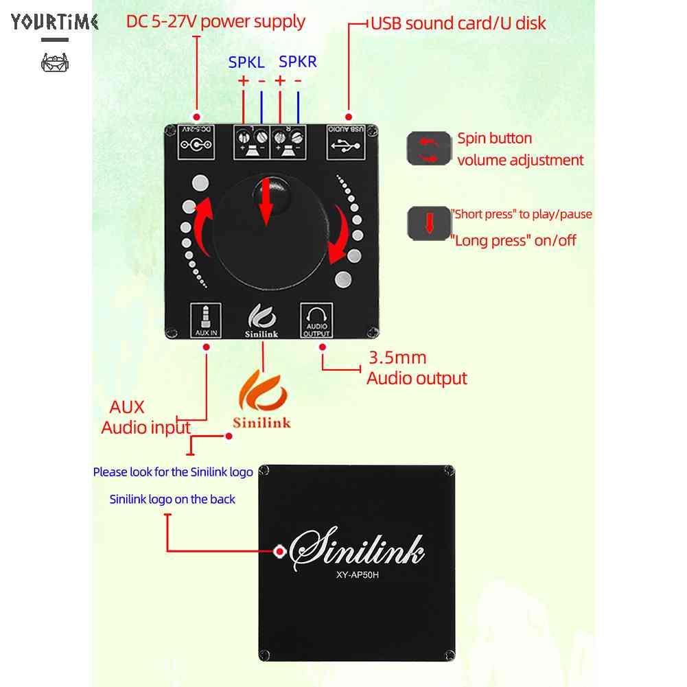Mô Đun Khuếch Đại Âm Thanh HiFi Kênh Kép XY-AP50H 50Wx2 APP