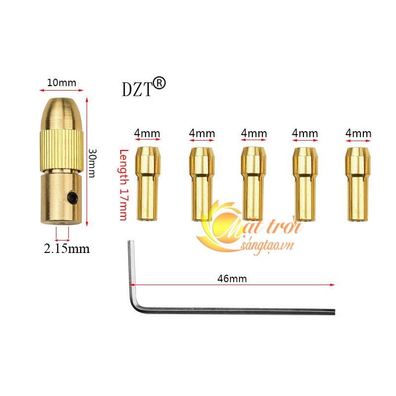 Đầu kẹp mũi khoan, khắc 5in1
