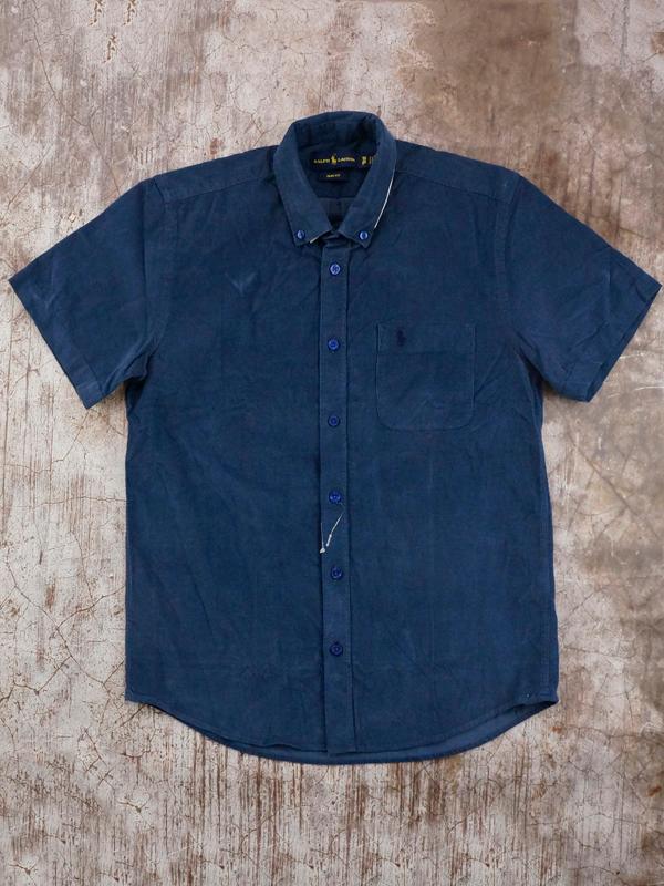 Áo Sơ Mi Nam Tay Ngắn Corduroy Short Sleeve Shirt - SIZE S