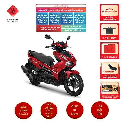 Air Blade 125  phiên bản Tiêu Chuẩn - Đỏ Đen