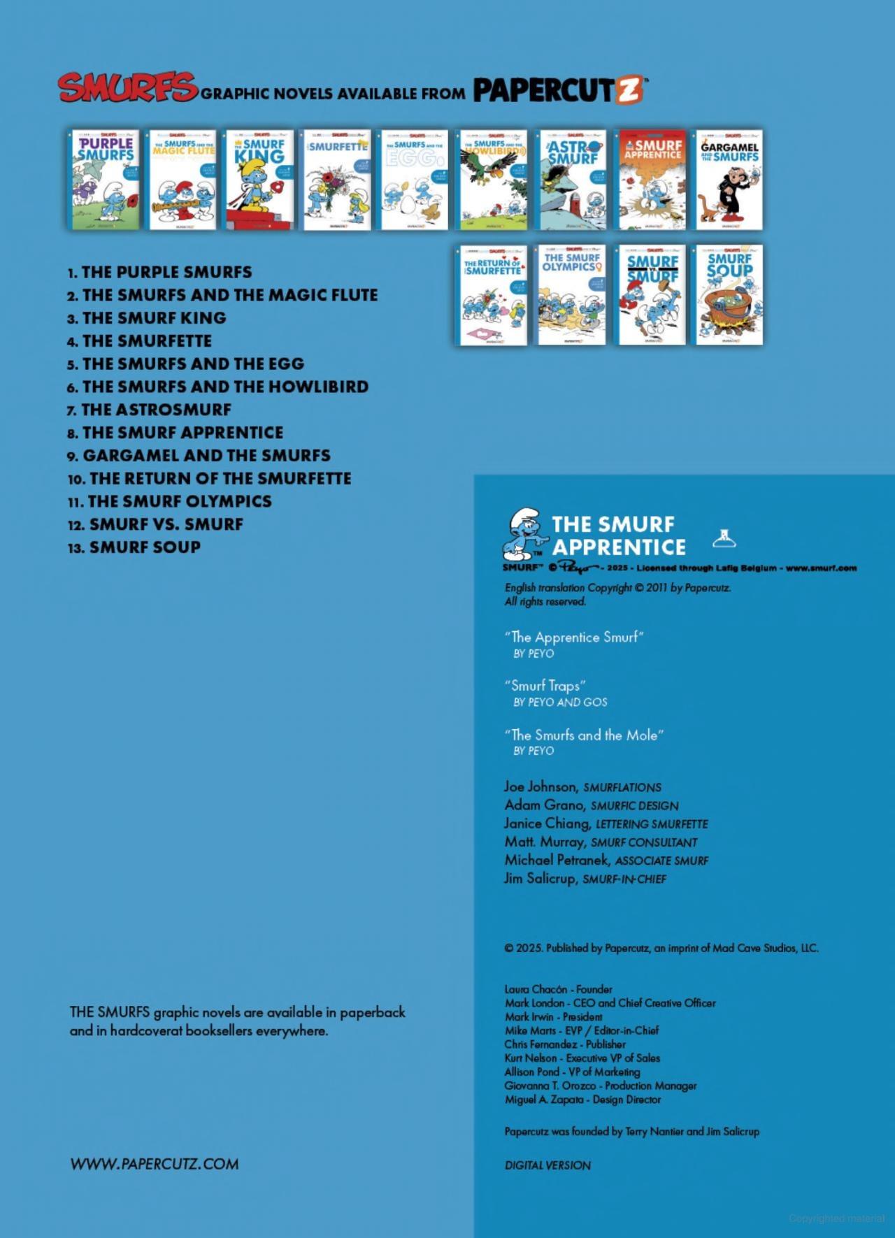 Sách ngoại văn: The Smurfs #8 - The Smurf Apprentice