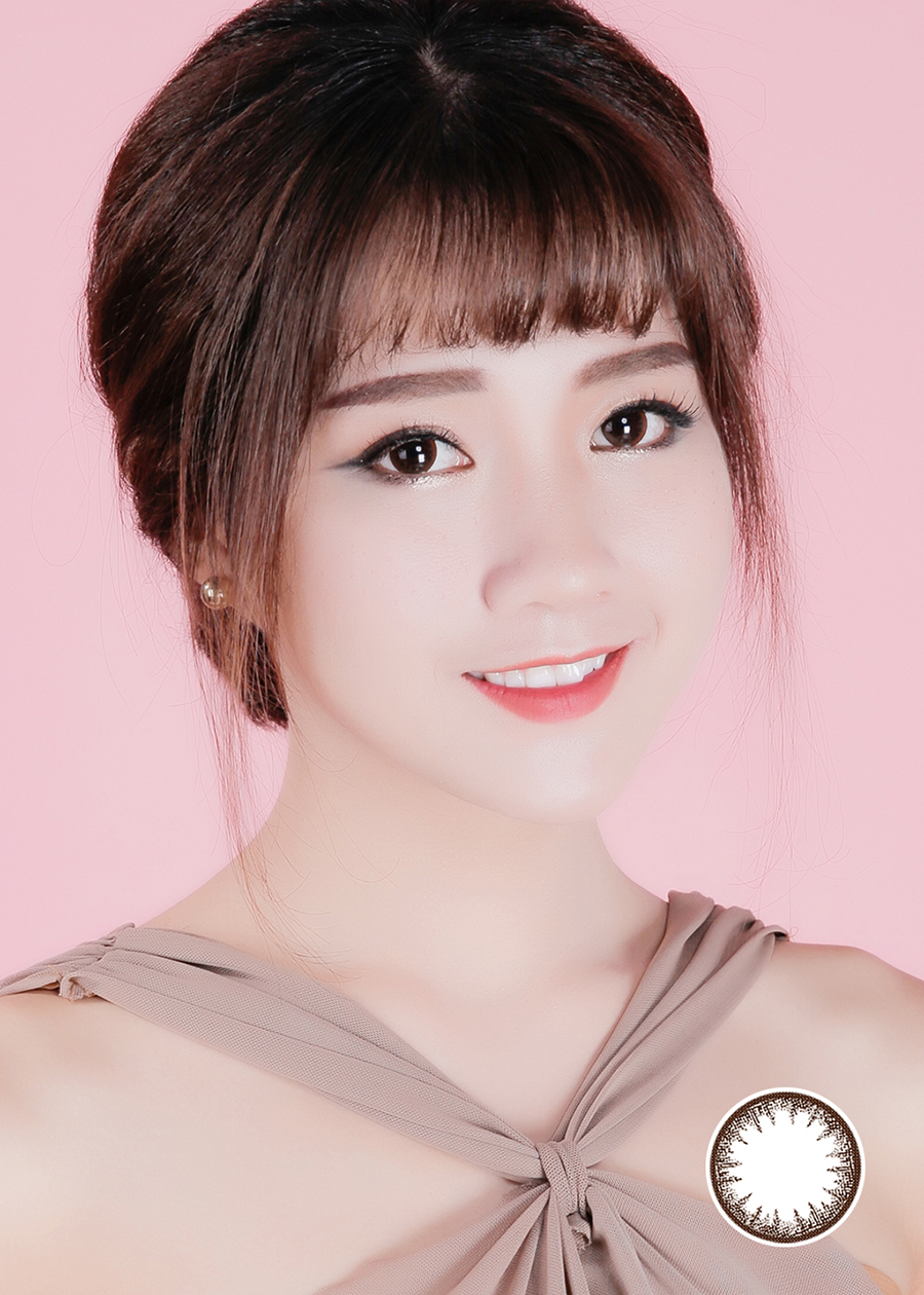 Một Cặp Kính Áp Tròng Dùng 1 Ngày Eye Secret Km1N - Osaka Brown 5.5 Độ