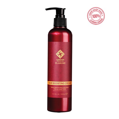 Kem Dưỡng & Tạo Kiểu Livegain Premium Elabore Hair Boosting Cream 300ml Hàn Quốc