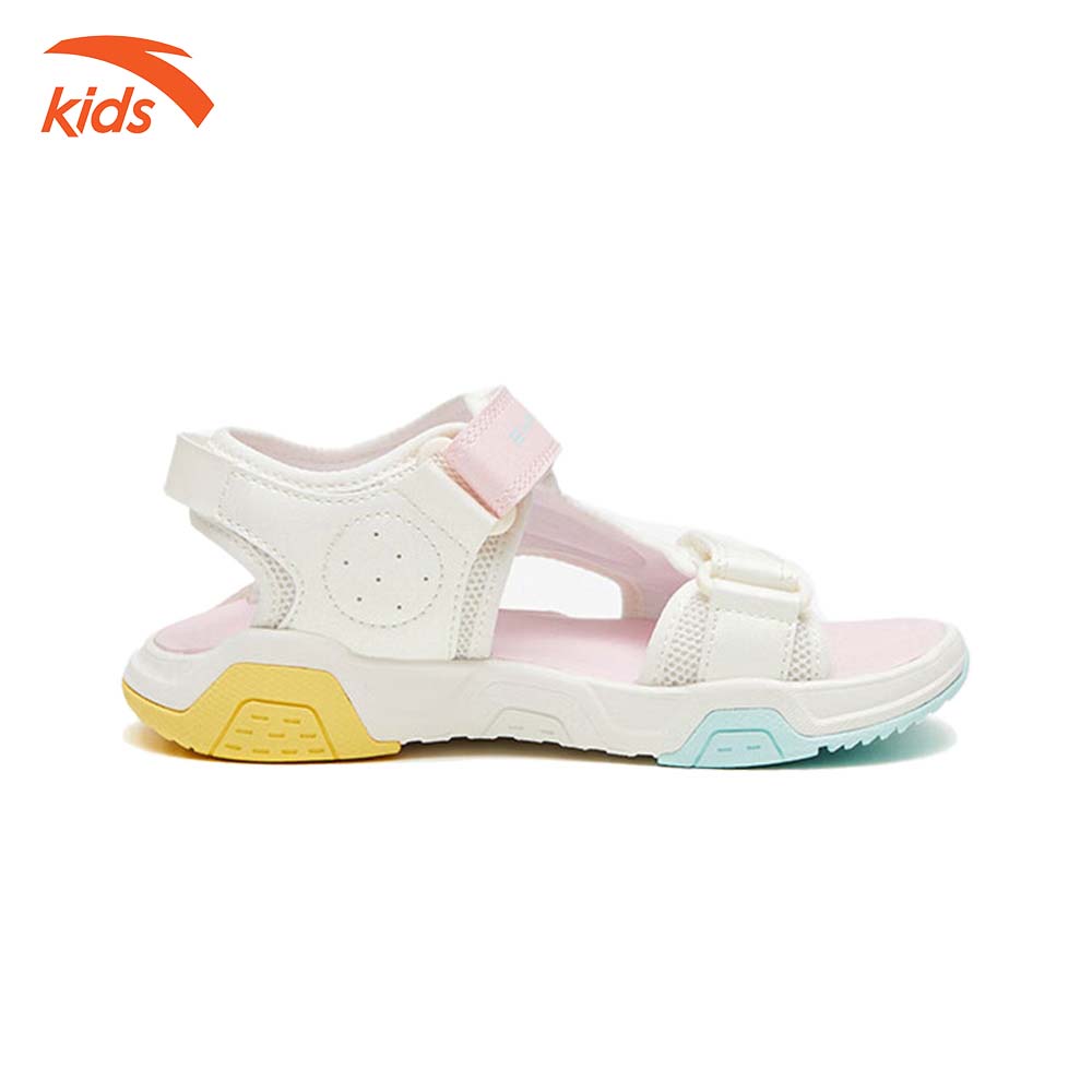 Sandals thời trang thể thao bé gái Anta Kids siêu nhẹ, quai dán tiện lợi, thoáng khí W322329971