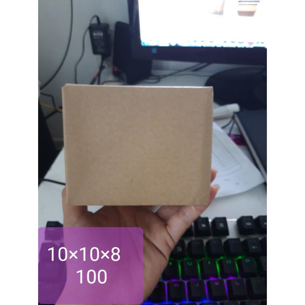 100 họp 10x10x8 cm nắp dán