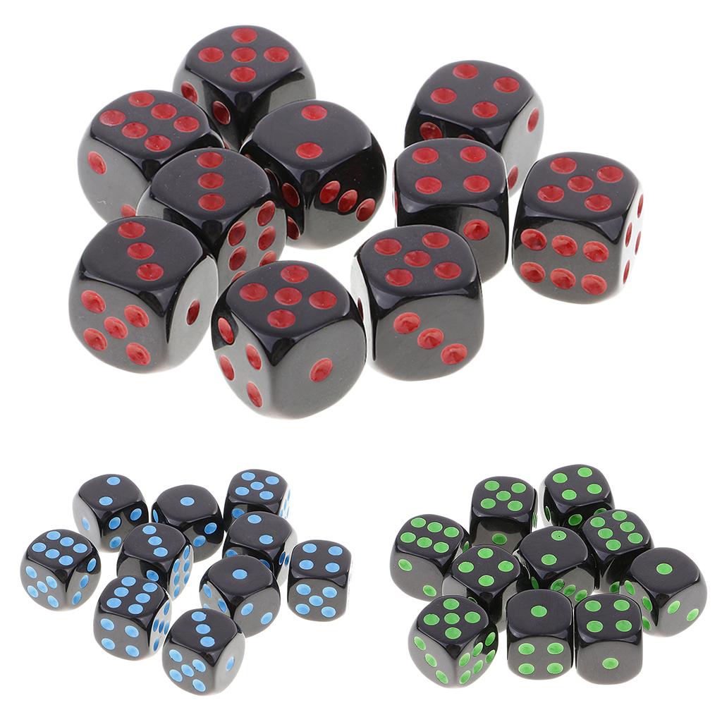 10 Miếng D6 Dice Set Cho Dungeon Và Dragons RPG Board Game