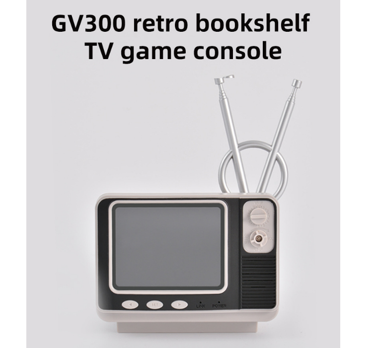 Máy chơi game GV300 RETRO BOOKSHELF TV kiêm đồng hồ - Một vé về tuổi thơ