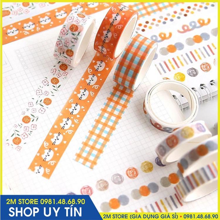 Băng Dính Washi Tape Làm Đẹp Lưu Bút, Sổ Tay Và Nhật Ký Cá Nhân