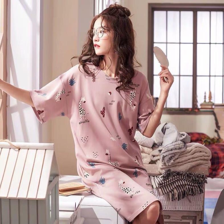 Váy ngủ mùa hè dáng dài cho nữ.Đầm ngủ dáng dài phong cách Hàn Quốc cho nữ ! *