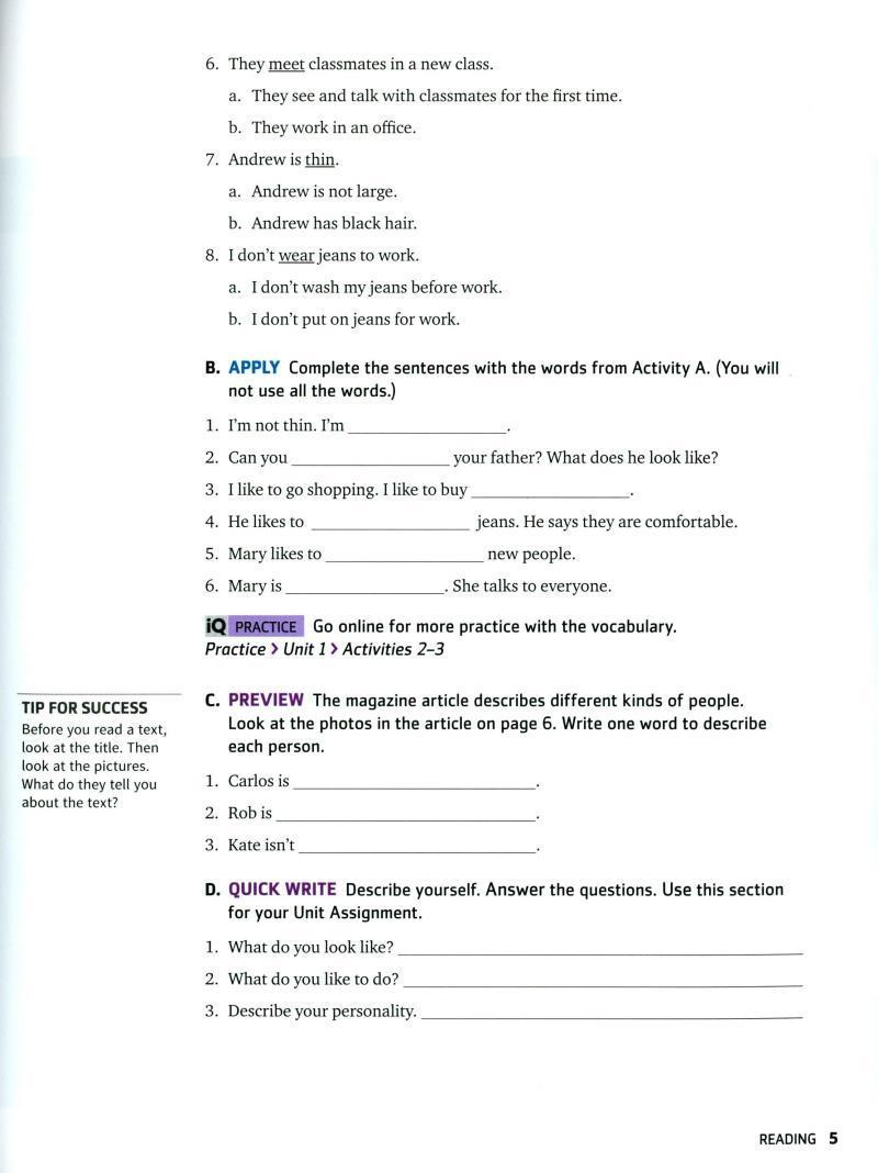 Q: Skills For Success: Intro Level: Reading And Writing Student Book With iQ Online Practice - 3rd Edition