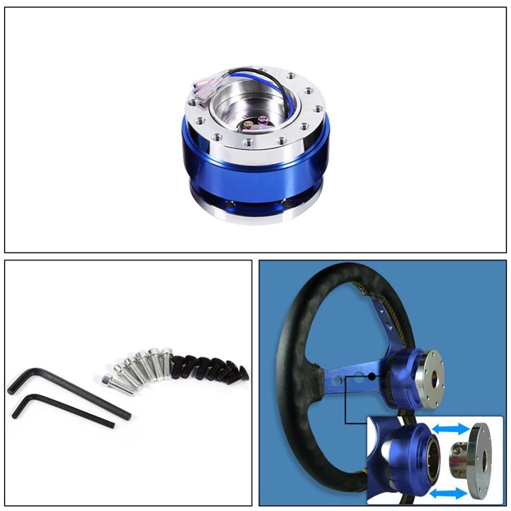 Universal Steering Wheel Hub Adapter Metal Replacement Parts Accessories Red