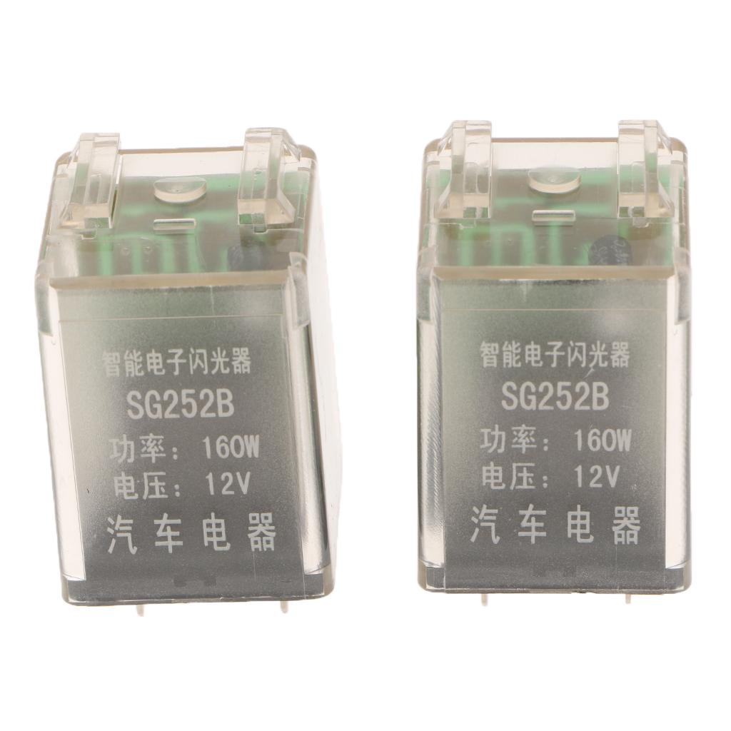 2X 3Pin Electronic Flasher Relay Fix For Car LED Turn Signal Light Blink
