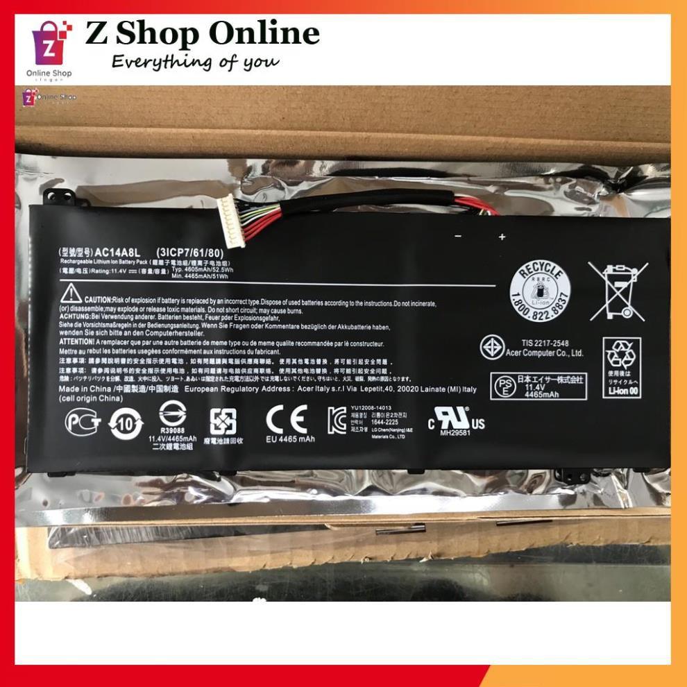 Pin Dùng Cho Acer Aspire V15 VX5-591 VN7 571 591 791 SP314-51 N17W5 AC14A8L Original