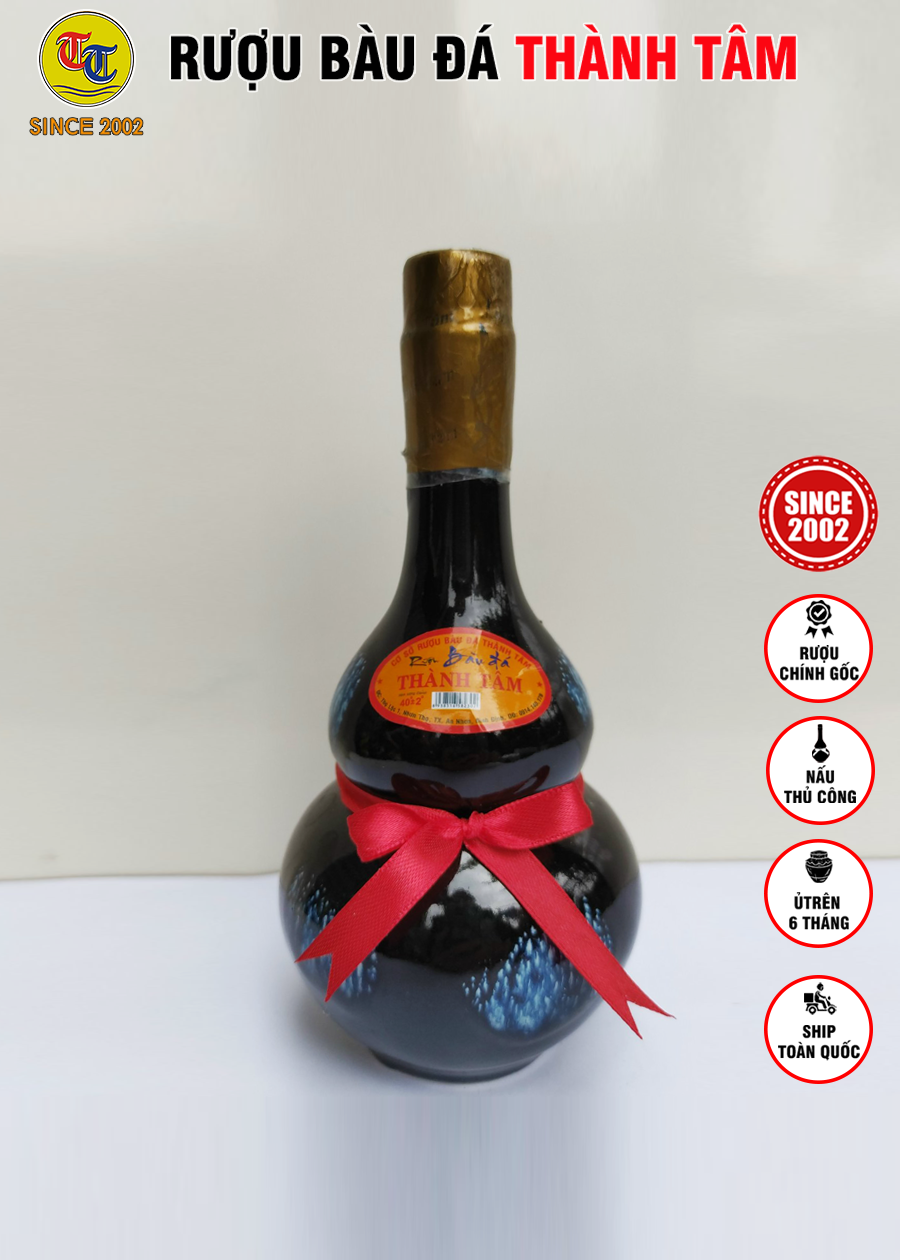 Đặc Sản Bình Định - Rượu Bàu Đá Thành Tâm Hồ Lô 350ml - OCOP 3 Sao