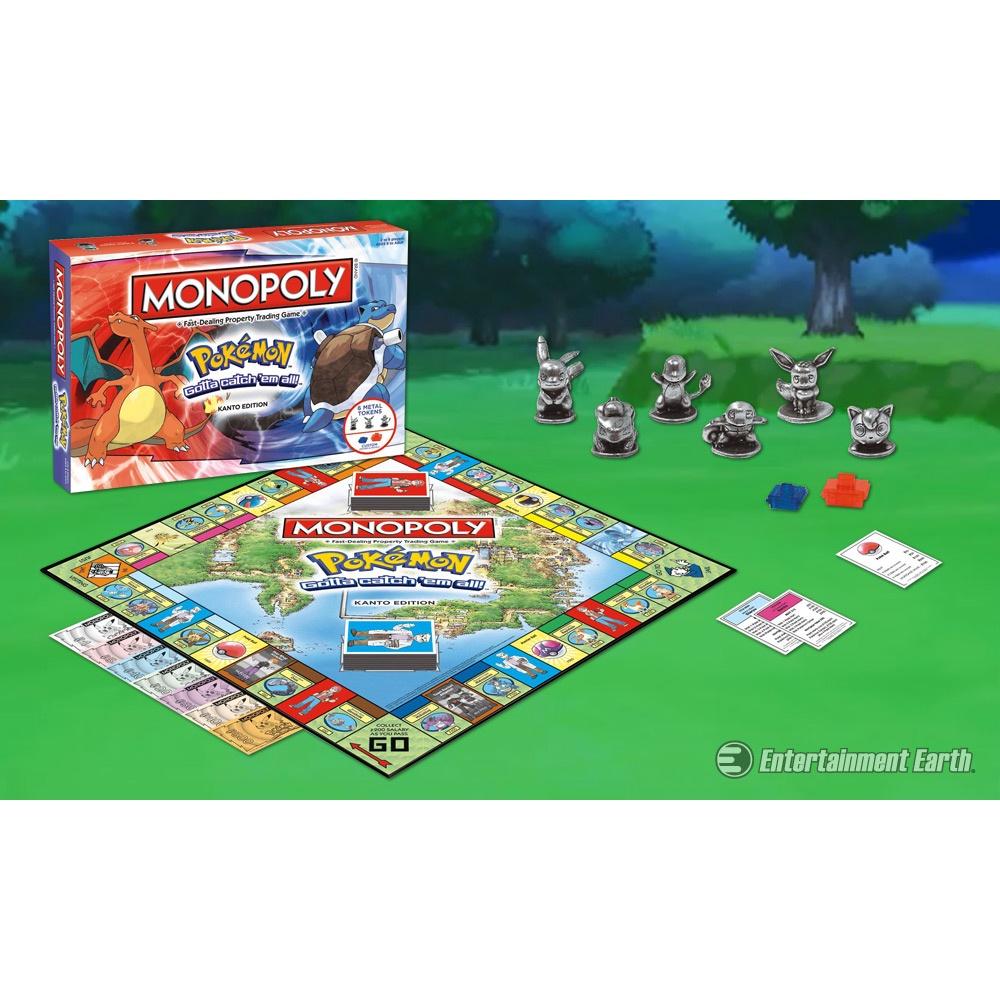 Cờ Tỷ Phú MONOPOLY POKEMON EDITION Board Game Pokemon Kanto Edition Family Boardgame